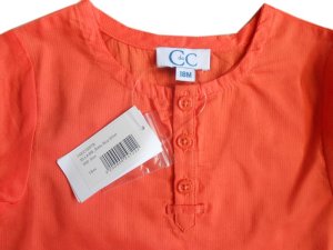 画像3: CdeC オレンジ半袖ブラウス 18ヶ月