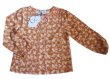 画像1: CdeC テラコッタ＆ピンクレーヨンブラウス 4歳 (1)